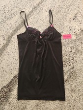 Betsey Johnson Intimates Black Babydoll Chemise Lingerie NWT Size S