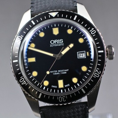ORIS Sixty-Five 7720 Herren Automatik Uhr 42mm schwarzes Zifferblatt...