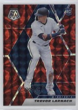 2021 Panini Mosaic Rookie Reactive Red Mosaic Prizm Trevor Larnach #285 0q0m