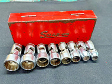 Vintage Snap On 38 Drive 10pc Swivel Flex Sockets 516 Thru 34 12pt Usa Vintage Snap On 38 Drive 10pc Swivel Flex Sockets 516 Thru 34 12pt Usa