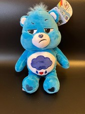 Care Bears Grumpy Bear 11" Stuffed Plush Blue Rain Cloud Belly Heart Feet