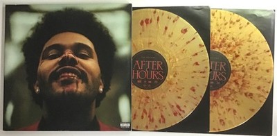 WEEKND After Hours 2XLP Gatefold - XO/Republic - Gold/Red Splatter   VG++