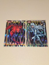 2026 Topps Chrome Marvel RayWave Refractors Silver Sable #158 & SP DR #140