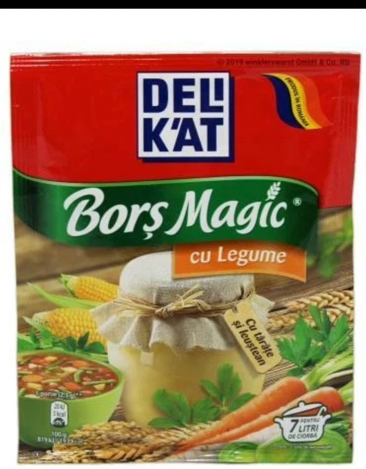 18x DELIKAT BORS MAGIC CU LEGUMBRE 65G - BORSCH CON VERDURAS EN POLVO x18 piezas - Imagen 2 de 2