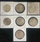 Lot Of 7 - Denver Walking Liberty Half Dollars - 90% Silver