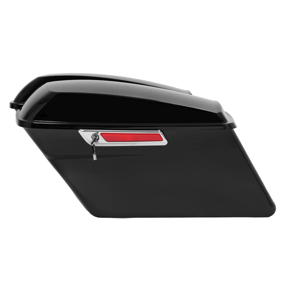 Alforjas rígidas negras para Harley Touring Road Glide FLHR FLTR 93-13 Foto 4 de 4