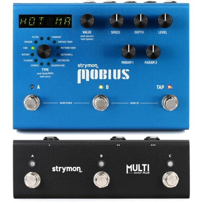 Strymon Mobius Multidimensional Modulation Pedal and Multi Switch Plus Pack
