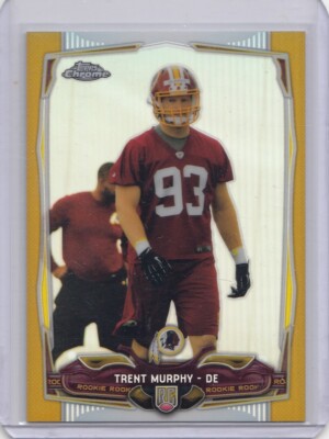 2014 Topps Chrome Trent Murphy Gold Refractor #10/50 Redskins Stanford