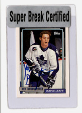 Ken Baumgartner 1992-93 Topps #217 SIGNED AUTO Super Break Certified Hockey