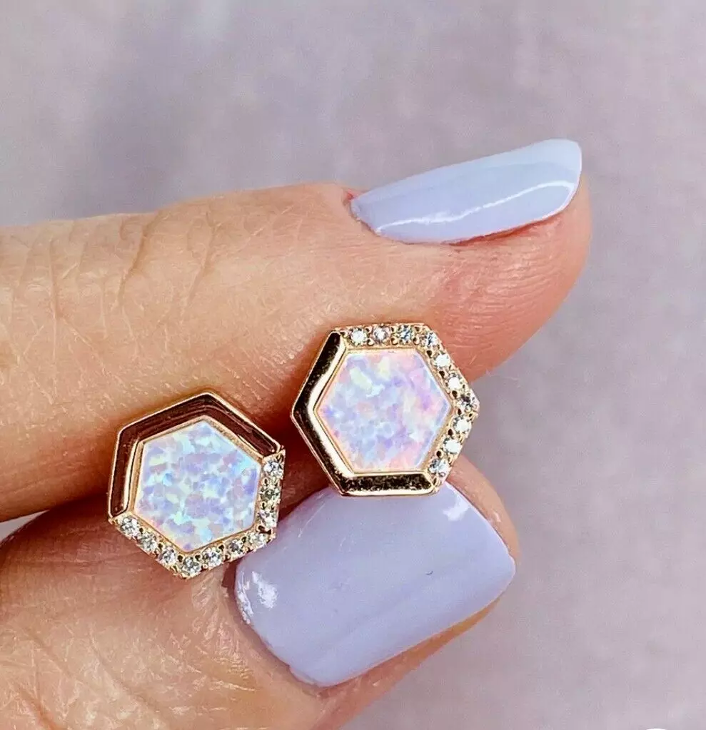 Stardust opal earrings outlet