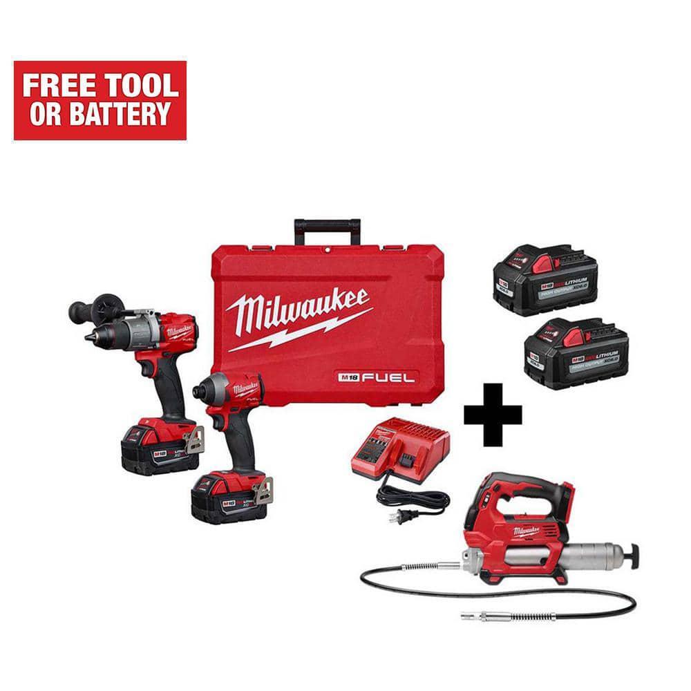 Milwaukee Hammer Drill/ Grease Gun 