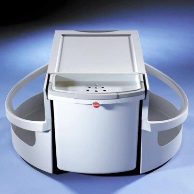 Hailo Rondo Comfort Abfall Sammler Müll Eimer 2fach Büro Küche Grau - Bild 1 von 4