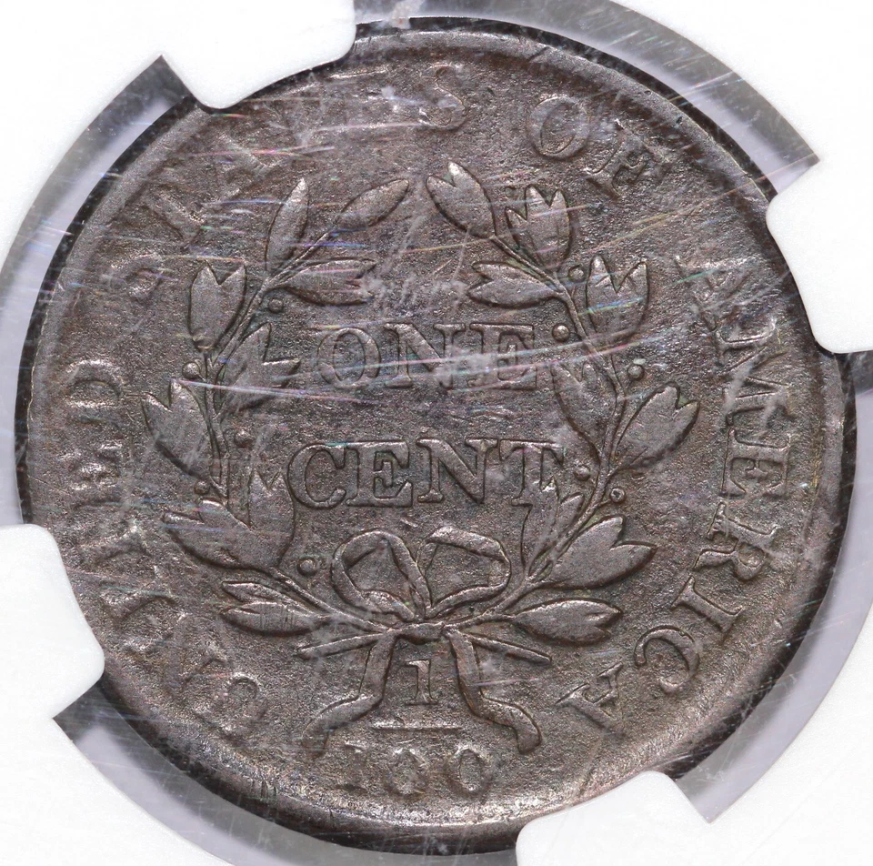 1803 1c Draped Bust Large Cent NGC F 12 EX; LUER - Image 2 of 4