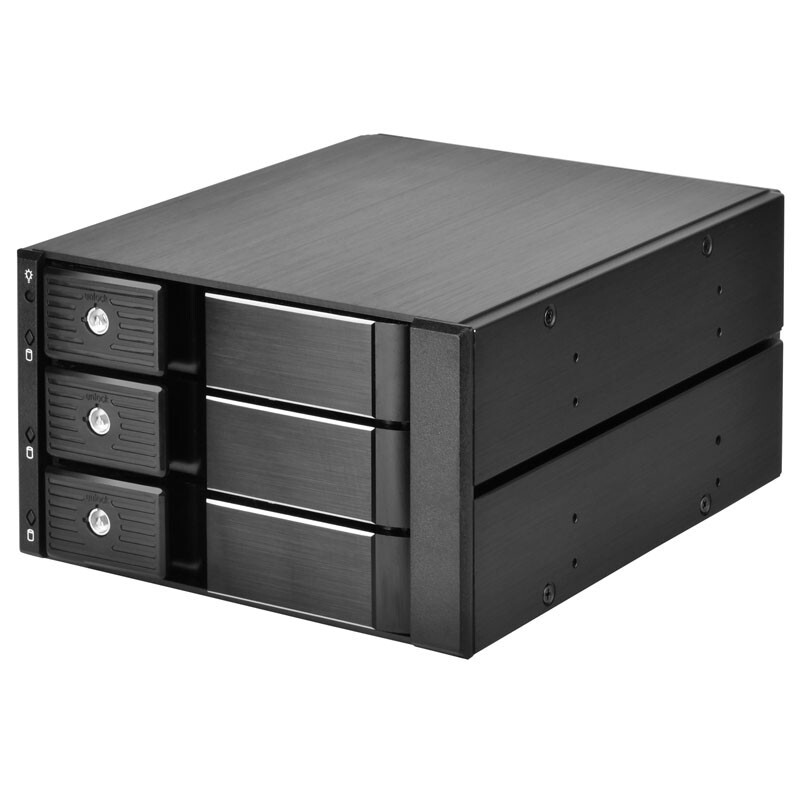 SilverStone SST-FS303-12G Externes 3,5-Zoll-Gehäuse, 3-Bay SST-FS303-12G