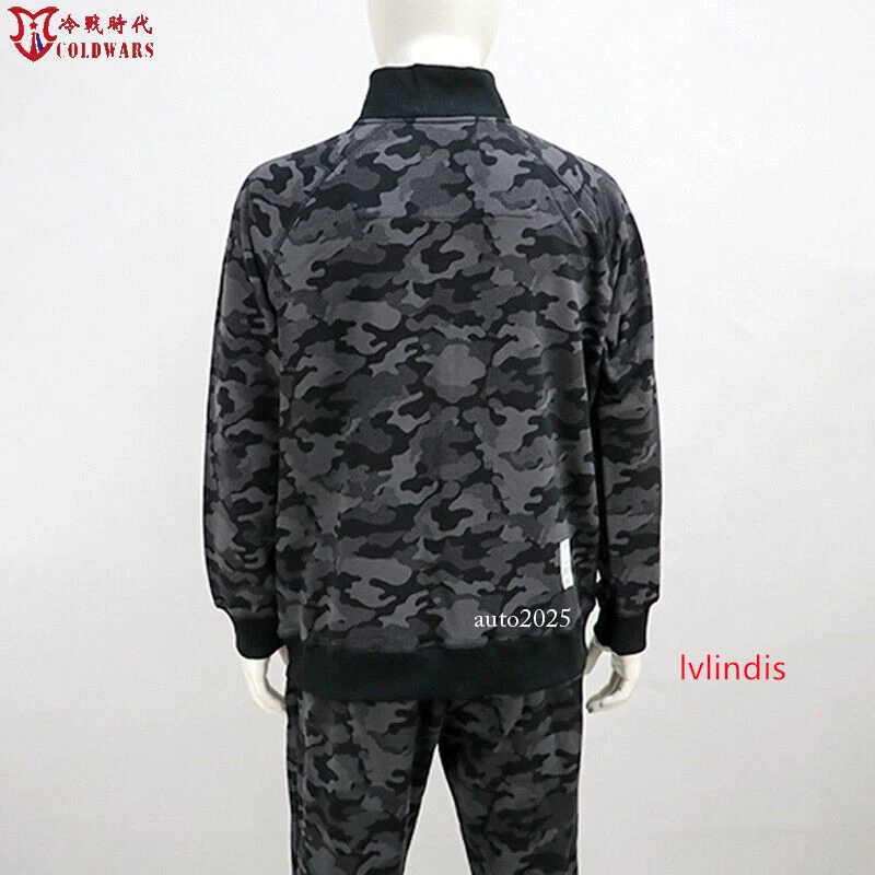Conjunto de traje de entrenamiento físico militar ruso para hombre chaqueta deportiva pantalones Foto 4 de 4