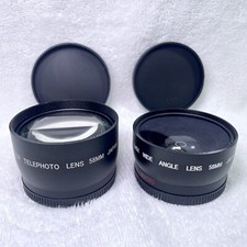 Japan Optics Professional HD DSLR 2.5X Telephoto 0.45X Wide Angle MC AF Lens
