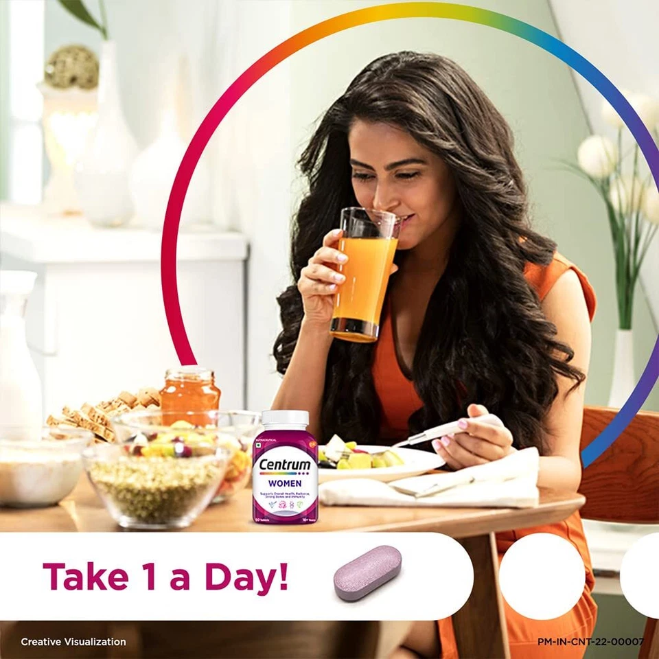 Centrum Mujeres Multivitamínico con Biotina Vitamina C y 21 Nutrientes Vitale... - Imagen 4 de 4