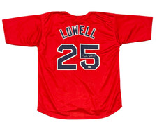 Mike Lowell Signed Boston Red Sox Custom Red Jersey Beckett Witness BAS COA