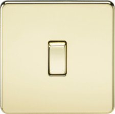 Knightsbridge Screwless Polished Brass Full Range, Switches, Sockets & Dimmers!