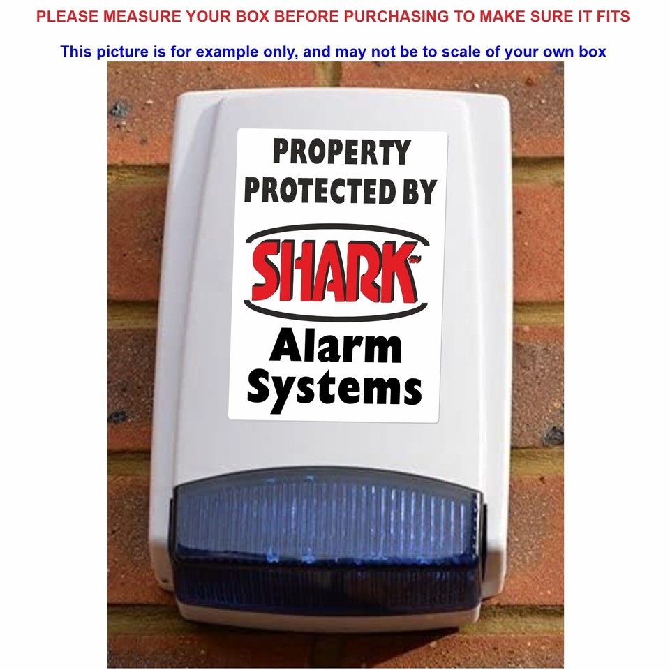 Alarm Bell Box Stickers Security Protected Labels Burglar Warning Signs Multi eBay