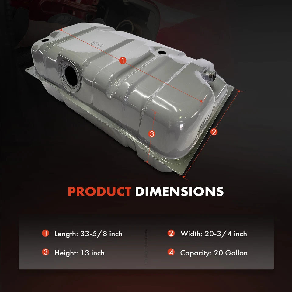 Tanque de combustible de 20 galones para Jeep Cherokee 1986-1996 Wagoneer 1986-1990 junta tórica incluida Foto 4 de 4