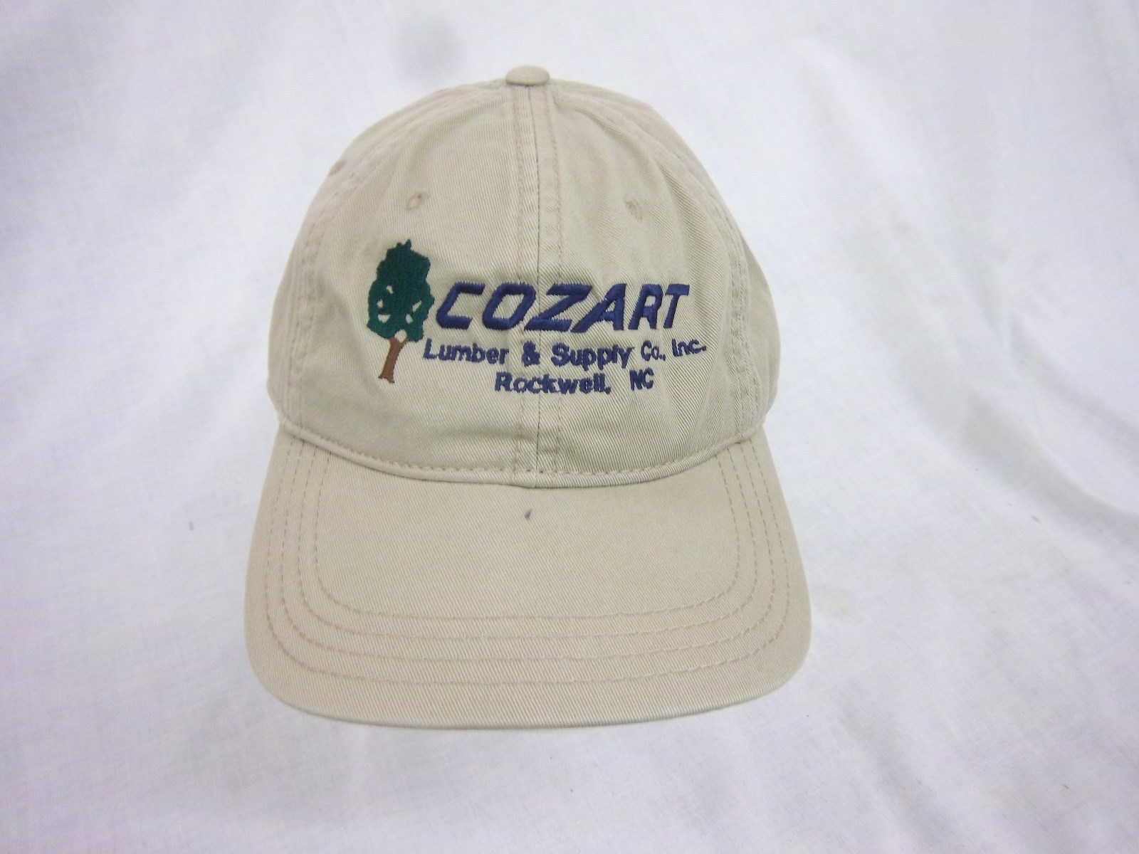 Vintage COZART LUMBER Trucker Hat 1980 Rare Adjustable Baseball Cap Cool Cloth Slide