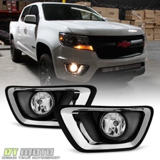 2015-2020 Chevy Colorado Replacement Complete Fog Lights Bumper Lamps w/Switch