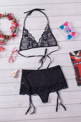 Ensemble Lingerie Jolie - Soutien-gorge 34C Et String - Or Et Noir, Neuf Avec étiquettes