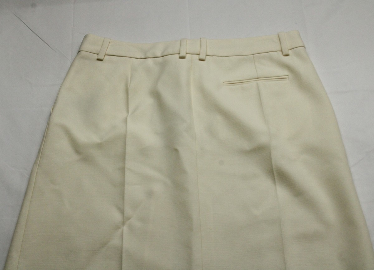 Stella McCartney Women's Pleated Wool Maxi Skirt JQ2 Cream