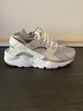 Nike Huarache Run Running Sneakers Youth 5 Leather Grey 654280-003 GS