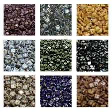 Rutkovsky 111-01318 Squarelet Pressed Beads Czech Glass 6mm Size 10g Pack