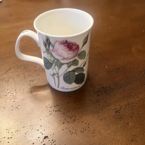 Roy Kirkham Bone China Redoute Redoule Pink Roses England Coffee Mug Set Of 4