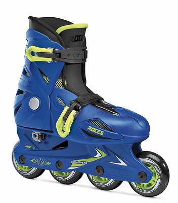  Roces 400687 Model Orlando III Kids Inline Skate, US 4-7, Blue/Lime