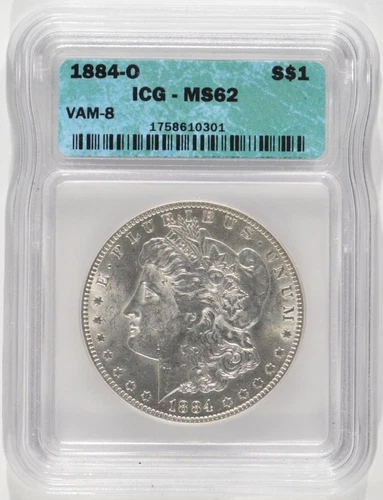 1884-O Morgan Silver Dollar $1 ICG MS62 VAM-8 1758610301