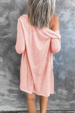 Womens Boyfriend Cardigan Ladies Long Sleeve Top Open Front Button Coat Outwear