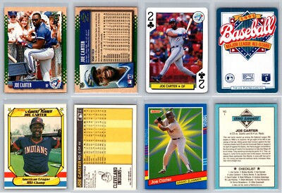 #ad Joe Carter 4 Card Collectors Lot Blue Jays Indians $4.99