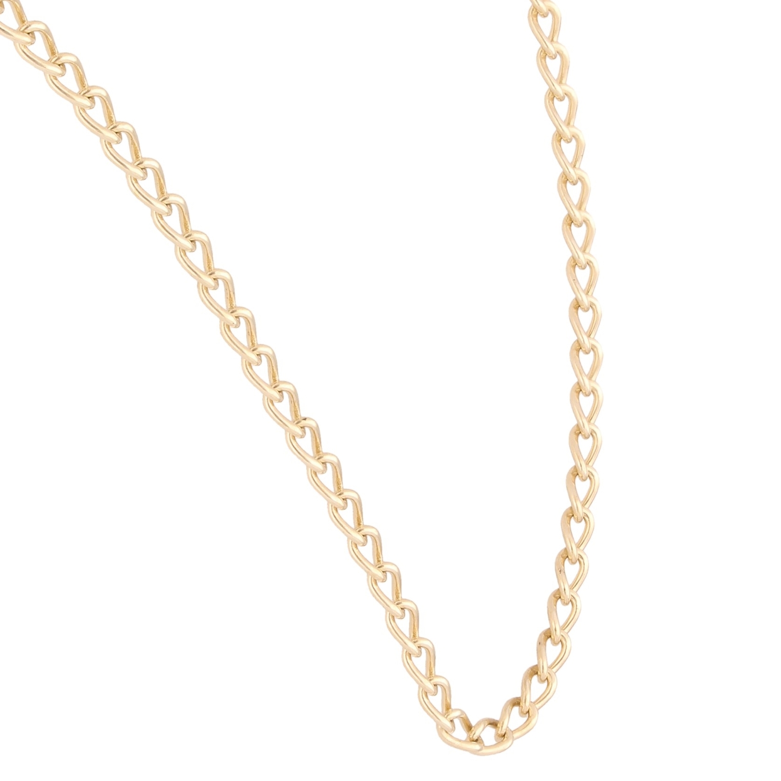 9Carat Yellow Gold 16.25"" Curb Chain/ Necklace (3mm Wide)