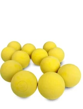 Lot of 12 Balls Preowned lightly used Yellow Lacrosse NOCSAE NCAA NFHS Certified