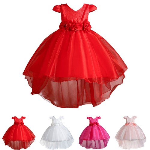 Pageant Flower Girls Wedding Dresses Pageant Evening Party Tulle Tutu Dress Kids - Picture 5 of 49