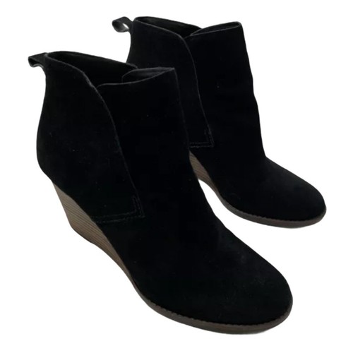 Lucky Brand Women Ankle Boots 10 Black 