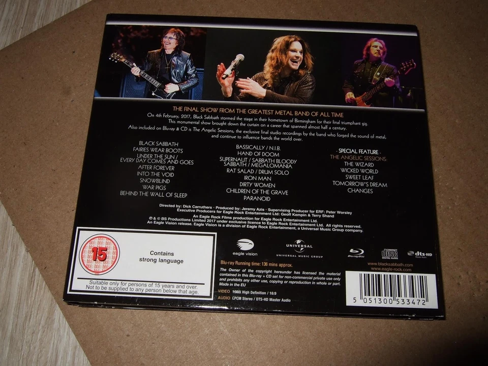 BLACK SABBATH : THE END CD+BLU-RAY DISC FOLDOUT BOXSET UNIVERSAL  - Bild 2 von 2
