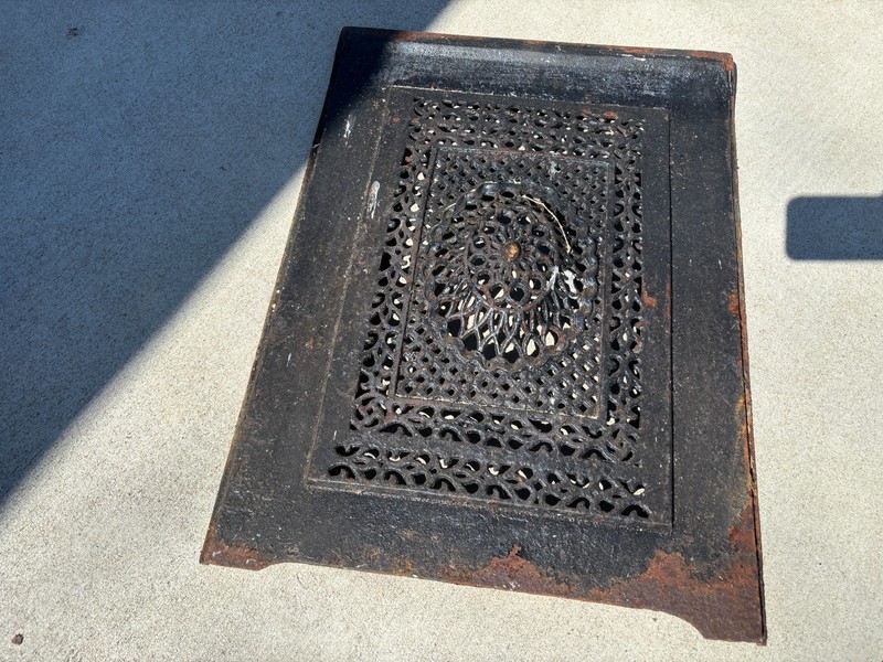 VICTORIAN SUMMER SCREEN DETAILED CAST IRON #1