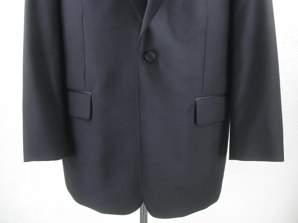 Men's 42S Jos. A Bank 2-Pc Formal Wear Tuxedo Notch Suit Black Pants 35 X 30 NEW - Image 4 of 4