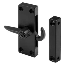Prime-Line A 104 Die-Cast Black Right-Hand Sliding Screen Door Latch (Single ...