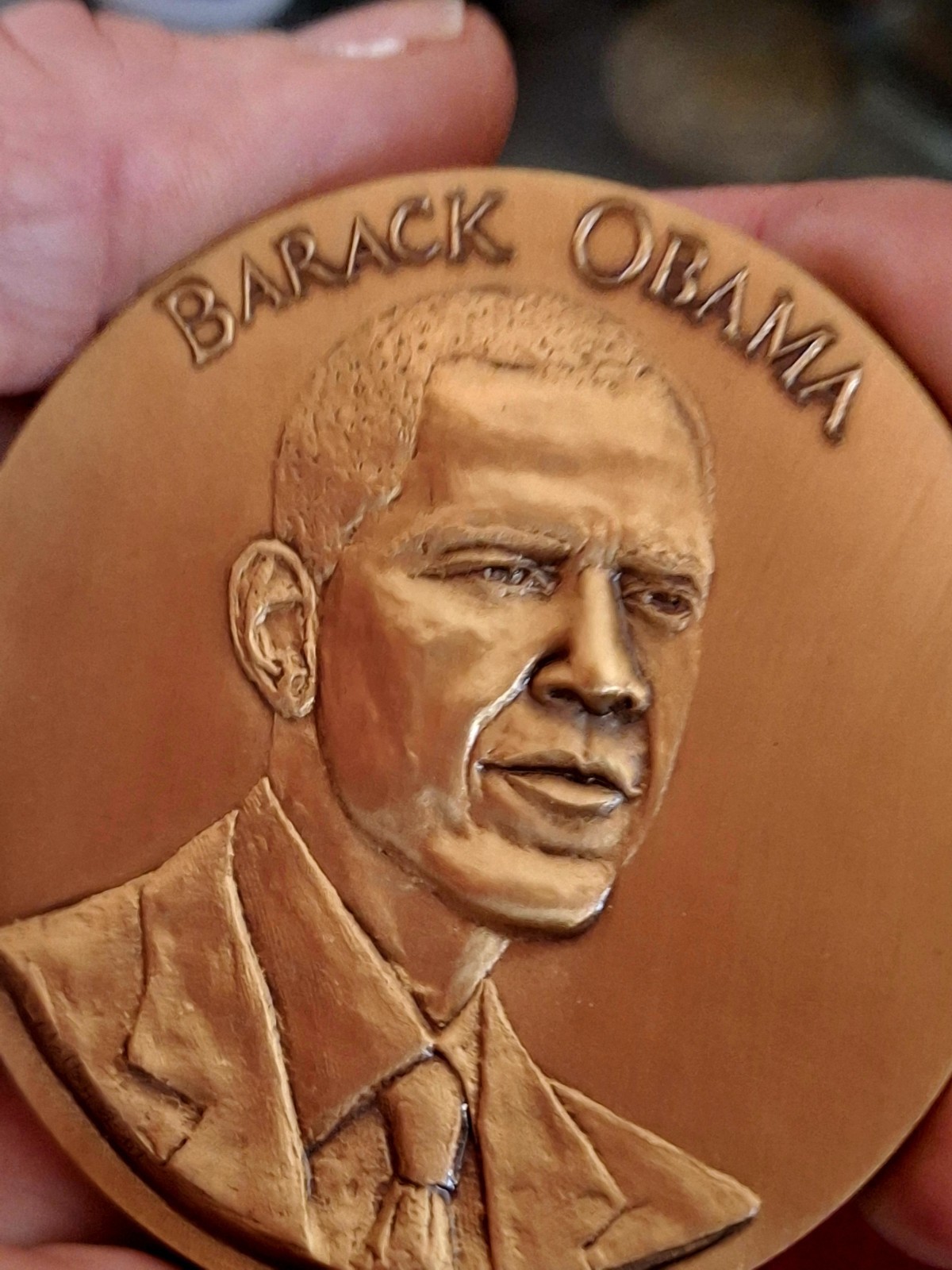 Official 2009 Presidential Inaugural  LARGE Medal for Barack Obama w/ C.O.A.