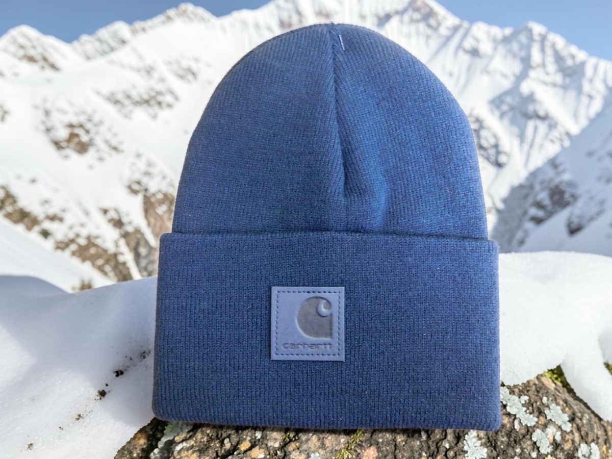CARHARTT KNIT CUFFED BEANIE AH1070-M 100% Acrylic Navy MSRP  display picture 3