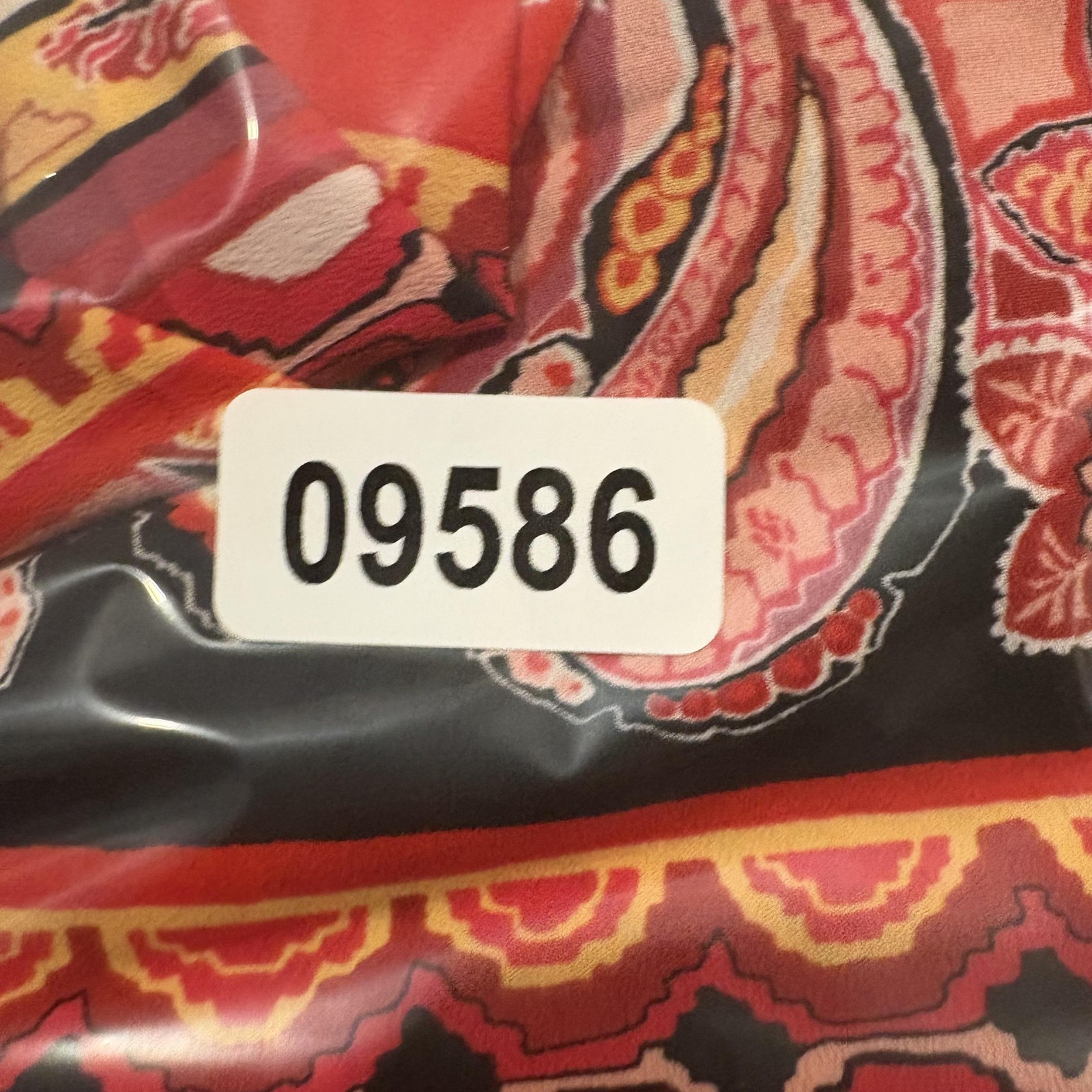 Chicos Blouse Womens Medium Red Patchwork Paisley… - image 9