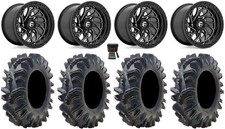 Fuel Runner 15" Wheels Bk 34" Terminator Tires Kawasaki Teryx Mule