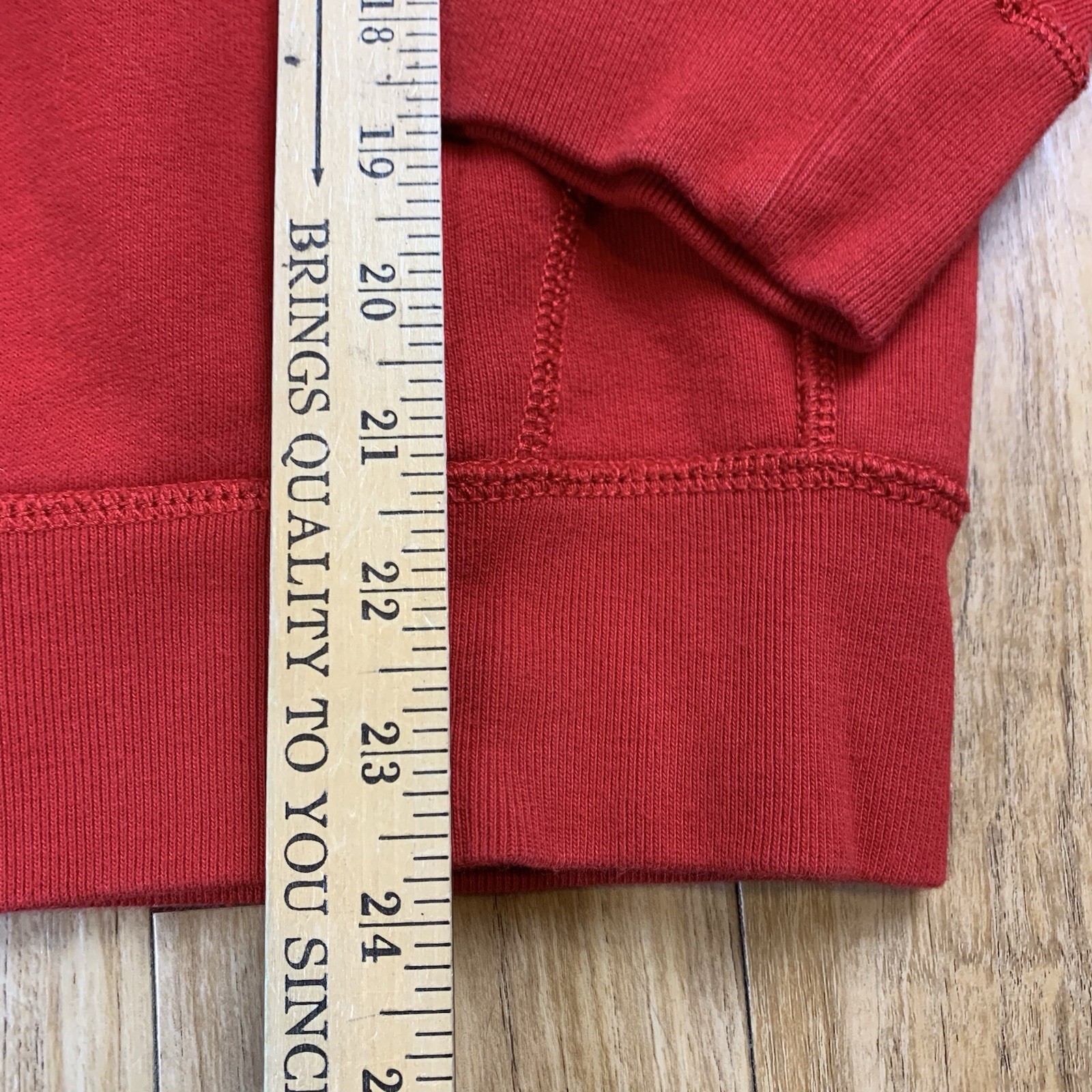 Polo Ralph Lauren Hoodie Men L Red Full ZIp Fleece Sweatshirt Heavyweight thumbnail 6