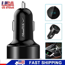 Universal Dual USB Car Charger Adapter Aluminum Alloy Fast Charging for iPhone